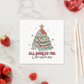 クリスマスの読書に夢中 | 祝祭のホリデーリーディング スタンダードカクテルナプキン (インサイチュ)