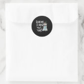 クリスマスの読書Tシャツ 雪だるま 本Tシャツ 読書好き ラウンドシール (バッグ)