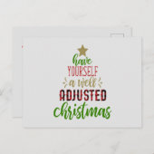 クリスマスの調整が良い、カイロプラクティック ポストカード (正面/裏面)