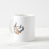 クリスマスの豚の美しい翼 コーヒーマグカップ (正面左)