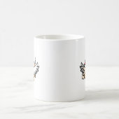 クリスマスの豚の美しい翼 コーヒーマグカップ (中央)