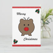 クリスマスの豚ロイ シーズンカード (スタンド正面)