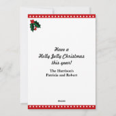 クリスマスの豚ロイ シーズンカード (裏面)