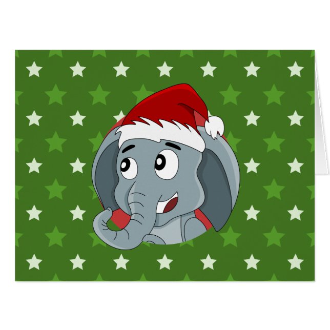 クリスマスの象のキャラクター (正面横)