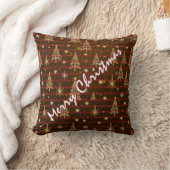 クリスマスの豪華なクリスマスツリーの祭り クッション (ブランケット)