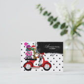 クリスマスの財布のスクーターの女の子のハンドバッグのファッションの点 名刺 (スタンド正面)