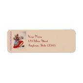 クリスマスの買い物用返送先ラベル ラベル (正面)