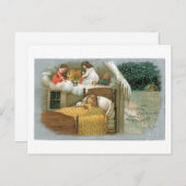 クリスマスの賛辞を使って シーズンポストカード (正面/裏面)