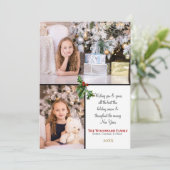 クリスマスの賢者はまだ彼に2つの写真を探している シーズンカード (スタンド正面)