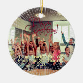 クリスマスの贈りお気に入りの物 セラミックオーナメント (正面)