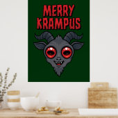 クリスマスの贈り主、クリスマスクランプス ポスター (キッチン)