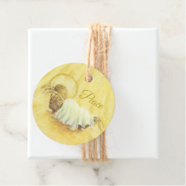 クリスマスの贈り物がユダヤ人の平和の中でイエスをタグ付け フェイバータグ