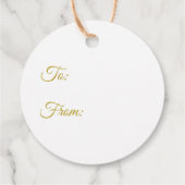 クリスマスの贈り物がユダヤ人の平和の中でイエスをタグ付け フェイバータグ (裏面)