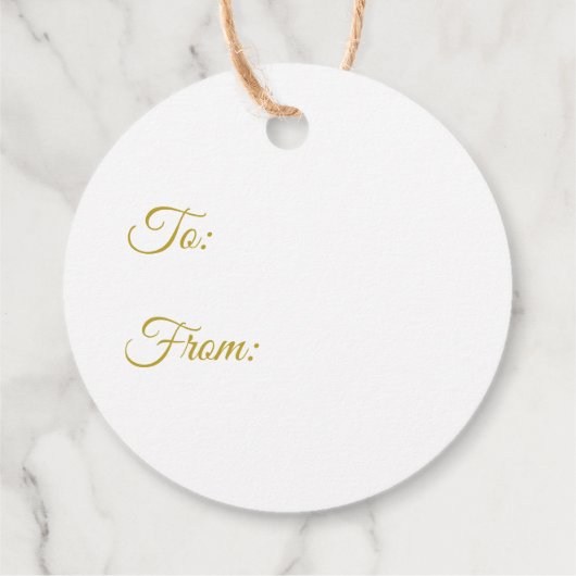 クリスマスの贈り物がユダヤ人の平和の中でイエスをタグ付け フェイバータグ (裏面)