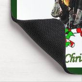 クリスマスの贈り物に関するブラックとタン マウスパッド (コーナー)