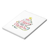 クリスマスの贈り物はメリークリスマス ノートパッド (回転)