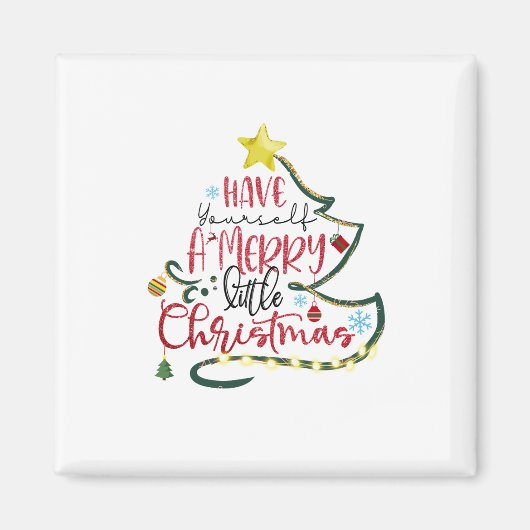 クリスマスの贈り物はメリークリスマス マグネット (正面)