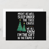 クリスマスの贈り物は木の下で寝るのも同じこと シーズンカード (正面/裏面)