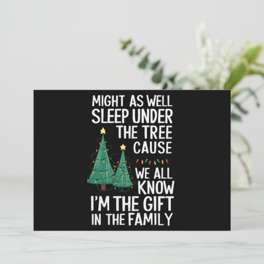 クリスマスの贈り物は木の下で寝るのも同じこと シーズンカード (スタンド正面)