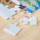 クリスマスの贈り物を持つ傲慢なキングドッグ ジグソーパズル (側面)