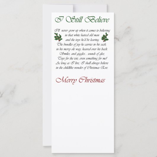 クリスマスの贈り物 (裏面)