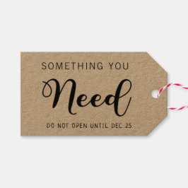 クリスマスの贈り物4人の名前が必要 ギフトタグ