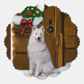 クリスマスの贈り物 オーナメントカード (正面)
