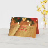 クリスマスの贈り物 カード (黄色い花)