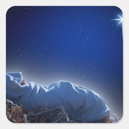 クリスマスの贈り物 スクエアシール (正面)