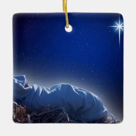 クリスマスの贈り物 セラミックオーナメント (正面)