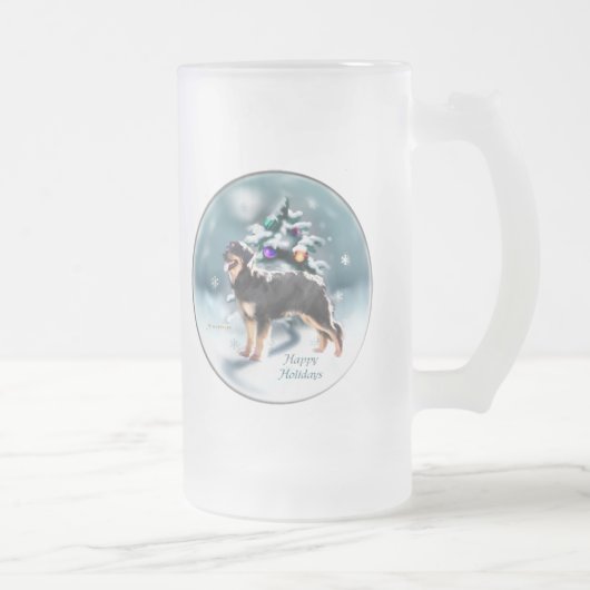 クリスマスの贈り物 フロストグラスビールジョッキ (右)
