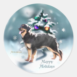 クリスマスの贈り物 ラウンドシール