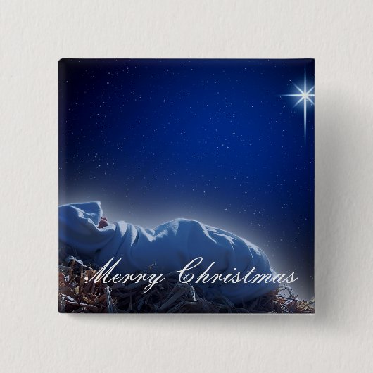 クリスマスの贈り物 缶バッジ (正面)