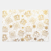 クリスマスの贈り物 4 ラッピングペーパーシート (正面3)