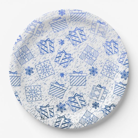 クリスマスの贈り物 6 ペーパープレート (正面)