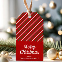 クリスマスの赤いストライプ