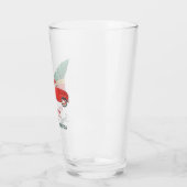 クリスマスの赤いトラックの家族休日のカスタム タンブラーグラス (左)