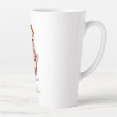クリスマスの赤いビキニのカバのサーファー カフェラテマグ (右)