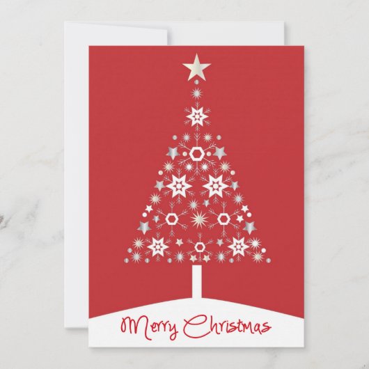 クリスマスの赤いモミの木 ビジネス (正面)