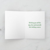 クリスマスの赤いルビンハッカ シーズンカード (内部)