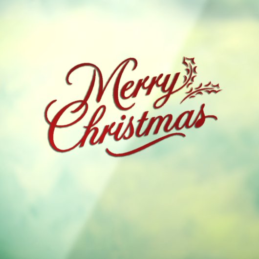 クリスマスの赤い手紙と結婚する ウィンドウサイン (シート3)