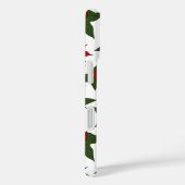 クリスマスの赤い花の植物画 Case-Mate iPhoneケース (裏面 / 右)