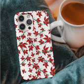 クリスマスの赤い花の植物画 Case-Mate iPhoneケース