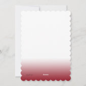 クリスマスの赤い透明物の写真の休日カード シーズンカード (裏面)