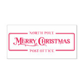 クリスマスの赤い郵便局 セルフインキングスタンプ (デザイン)