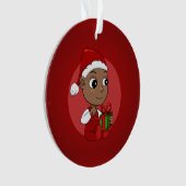 クリスマスの赤ちゃんのキャラクター オーナメント (正面)