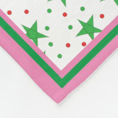 クリスマスの赤ちゃんの初めての フリースブランケット (角)