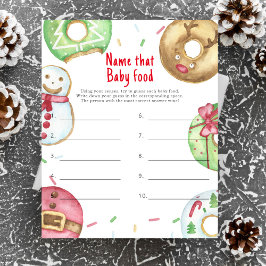 クリスマスの赤ちゃんシャワーそのベビー食品ゲームの名前