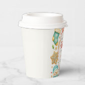 クリスマスの赤ちゃんシャワーの途中にある小さなクッキー 紙コップ (右)