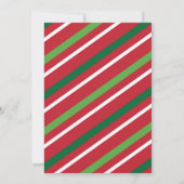 クリスマスの赤ちゃんシャワー男女兼用の黒板 招待状 (裏面)